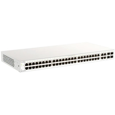 D-Link DBS-2000-52 Nuclias Cloud Managed Switch, 48 Gigabit Ethernet ports, 4 Combo GE/SFP ports